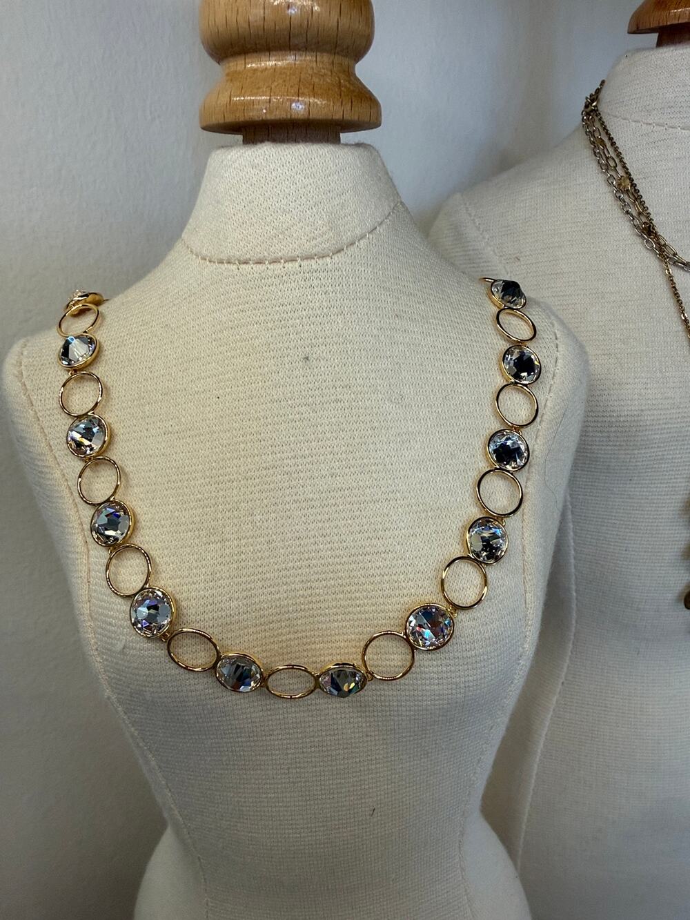Touchstone Crystal by Swarovski 
Shine On me necklace golden